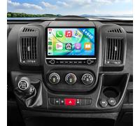 Estéreo de coche de doble DIN para Fiat Ducato 2006-2023, radio de coche para Peugeot Boxer 2006-2023, 4+64G Android 14 con CarPlay Android Auto GPS de 10 pulgadas con Bluetooth, WiFi, FM SWC, cámara
