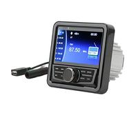 Estéreo de Radio Marina Bluetooth, Receptor de Medios Digitales a Prueba de Agua Estéreo de Barco con Control Remoto Inalámbrico, Receptor Estéreo de Automóvil Y Altavoces Receptor de Audio RCa AUX AM