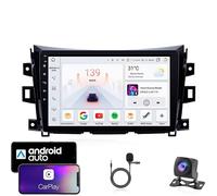 Estéreo para Auto Android 13 Doble DIN para Nissan Navara 2015-2017, navegación GPS con Pantalla táctil, Bluetooth, WiFi, Radio FM, USB, SWC, Plug & Play, Compatible con CarPlay y Android Au