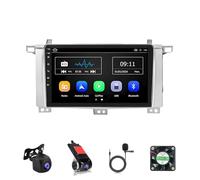Estéreo para Auto Android 14 de Doble DIN con Pantalla táctil de 9" para Toyota Land Cruiser 100/2002-2007, Bluetooth, FM, WiFi, Controles al Volante, Android Auto, CarPlay, navegación GPS,