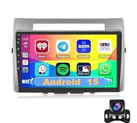Estéreo para Auto Android 14 de Doble DIN para Toyota Corolla Verso AR10 (2004-2009) - Pantalla táctil HD de 9", CarPlay inalámbrico, Android Auto, Bluetooth, GPS, Wi-Fi, Controles al Volant