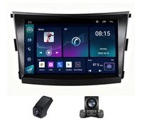 Estéreo para Coche 2 DIN de 9 Pulgadas para SsangYong Tivoli 2015-2019 con CarPlay inalámbrico y Pantalla táctil Android Auto/con cámara de visión Trasera/RDS 4G LTE 5G Wi-Fi IGP/Navegación/Control