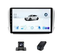 Estéreo para Coche Android 13 de Doble DIN para Peugeot 2008 1 2013-2020 Pantalla táctil de 9 Pulgadas Bluetooth FM DVR cámara de Marcha atrás Controles en el Volante(NF-5)