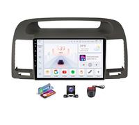 Estéreo para coche Android 13 pantalla táctil de 9 pulgadas reproductor multimedia CarPlay DSP navegación GPS Radio GPS para coche DAB+ Bluetooth cámara DVR para Toyota Camry 5 XV 30 2001-2006(B NF-6)