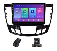 Estéreo para Coche Android 14 para Hyundai Sonata NF 2008-2010 con navegación CarPlay inalámbrico Android Auto cámara Trasera Pantalla táctil 2D de 9 Pulgadas en el Volante RDS GPS Bluetooth (