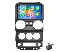 Estéreo Para Coche Android 15 De 9'' Para Jee-p Wrangler Rubicon 2008-2010 Con CarPlay Android Auto Pantalla Táctil Radio Bluetooth GPS Mirror Link EQ WiFi SWC FM RDS Cámara(Size:4Core 1+32G,Color:B)