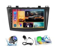 Estéreo para Coche Android 15 para Mazda 3 2010-2012 Radio para Coche con Pantalla táctil IPS de 9 Pulgadas con CarPlay inalámbrico/Android Auto GPS WiFi Bluetooth Compatible con OBD2/DVR/DSP (H7 8