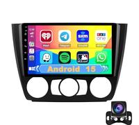 Estéreo para Coche Android de 9" para BMW Serie 1 E87 E81 E82 E88 (2004) - Radio con Pantalla táctil, GPS, WiFi, 4G, Bluetooth, CarPlay inalámbrico, procesador de 8 núcleos (4+64 GB), contro