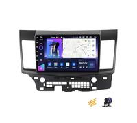 Estéreo para Coche con Android 14 Doble DIN Pantalla táctil de 9 Pulgadas Reproductor Multimedia para Mitsubishi Lancer 2007-2012 Compatible con navegación Android Auto Carplay y Controles en el Vol