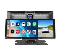 Estéreo para Coche con navegación Reproductor Multimedia portátil de 10,26 Pulgadas con CarPlay y Android Auto, Compatible cámara Trasera Control por Voz