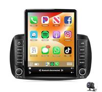 Estéreo para coche para B-enz Smart 2014-2020 Carplay inalámbrico Android Auto pantalla táctil de 9,7″reproductor multimedia navegación GPS WiFi FM SWC micrófono doble USB cámara de respa(Color:TS150)