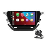 Estéreo para Coche para Corsa F 2019-2023, Radio Android 15 con Pantalla táctil de 9", CarPlay y Android Auto, navegación GPS, Bluetooth, Radio FM HiFi RDS, Controles en el Volante, cámara d