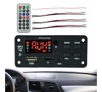 Estéreo para Coche,Placa de Decodificación de Audio - Reproductor Musical con Mando A Distancia 2X25W Sin Pérdida De Audio para Altavoces De Automóvil Viaje Carretera Camión