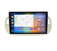 Estéreo para coche ZCRKEJI Android 14 de 9 pulgadas para Fiat 500 (2007-2015): reproductor multimedia táctil con CarPlay inalámbrico, Android Auto, navegación GPS, Bluetooth 5G-WiFi, FM RDS, DSP, SWC,