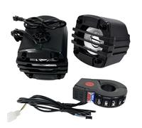 estéreo para Moto, Altavoces de Manillar para Moto - Altavoz para Montaje en Manillar Audio para Moto, Amplificador de Radio Impermeable, Sonido Hi-Fi para Scooter Moto