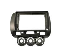 Estéreo Placa de Salpicadero Kit para Fit para City para Jazz 2006 Car 9 Pulgadas 2 DIN Estéreo Fascia Panel Bisel Marco Rueda Izquierda/Derecha Conjunto de Panel de Radio(Left Driving)