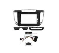 Estéreo Placa de Salpicadero Kit para Hyundai para IX25 para Creta 14-19 9/10 Pulgadas Radio Coche Android Reproductor MP5 Marco Principal Fascia Conjunto de Panel de Radio(Frame Cable-9 Inch)