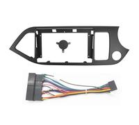 Estéreo Placa de Salpicadero Kit para KIA para Picanto Morning 2011-2017 2 DIN Estéreo para Coche Reproductor Audio DVD Panel Dash Kit Conjunto de Panel de Radio
