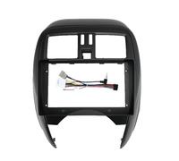 Estéreo Placa de Salpicadero Kit para Nissan para Marzo para Micra K13 13-17 Radio Coche 9 Pulgadas Reproductor MP5 Android Marco Panel Carcasa Conjunto de Panel de Radio