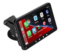 Estéreo portátil para Coche, Compatible con Apple CarPlay y Android Auto inalámbricos, Pantalla táctil HD de 7 Pulgadas 1080P con Bluetooth 5.0, Compatible con Mirror Link