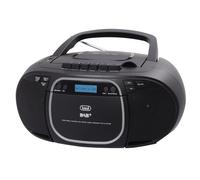 Estéreo portátil - TREVI - 0CM57600 - Radio DAB/DAB+ FM RDS - Reproductor de CD/MP3, cassette, USB/AUX - Pantalla Dot Matrix retroiluminada