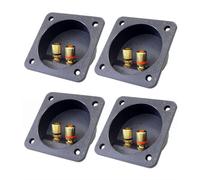 EstÉReo Tornillo Conectores de Copa Conectores de Subwoofer Enchufe de 2 VÍAs Caja de Bornes de ConexiÓN Terminal, 4 Pcs