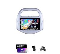 Estéreo ZCZANT Android de 14 Pulgadas con Doble DIN para Chevrolet Spark/Beat 2019, Radio FM Bluetooth, navegación GPS Wi-Fi, CarPlay, Plug and Play con cámara de Marcha atrás (4G + Wi-Fi 8G + 12