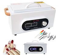 Esterilizador Aire Caliente Desinfección, 300W 1.5L 200℃ Esterilizador Calor Seco Esterilizador Alta Temperatura Esterilizador Uñas Esterilizador con Temporizador y una Luz Indicadora para Peluquería