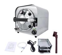 Esterilizador Autoclave Profesional 14L 900W 220V/110V, Unidad De Esterilización Vapor Para Laboratorio Y Estética, 3 Bandejas Incluidas Ciclo 122C