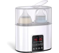 Esterilizador de Biberones 4 en 1 Calentador de Biberones Eléctrico Pantalla LED Táctil Inteligente para Limpiar Secar Biberones de Vapor Multifunction Protección Contra sobrecaliento