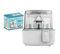 Esterilizador digital para hasta 6 biberones, con soporte de tetinas,