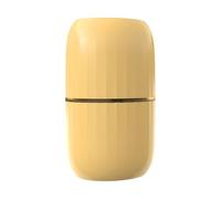 Esterilizador portátil amarillo caja de limpieza diaria para uso diario en casa para dentadura postiza pezón paja desinfección rápida