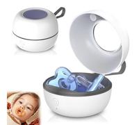 Esterilizador portátil para chupete, caja de disinfección de pacifier portátil, caja de esterilización UV para chupete, 99,99% de esterilización en 3 minutos