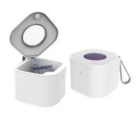 Esterilizador portátil para chupete, esterilización UV para chupete, 99,99% de esterilización en 3 minutos, duración de la batería de 210 minutos, recargable por USB, para chupetes, tetinas y piezas