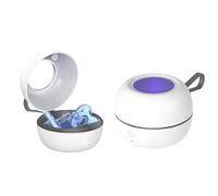 Esterilizador simulado UV grande, 3 minutos 99.99% de desinfección, caja de desinfección recargable tipo C, batería de 800 mAh, esterilizador de viaje para chupete de biberón