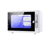 Esterilizador UV, armario de desinfección UV, caja desinfectante con temporizador, bandeja de esterilización de 2 niveles, gran capacidad de 8L, para manicura, salón, odontología