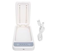 Esterilizador UV con cargador inalámbrico, caja de esterilización multifuncional para teléfonos y accesorios, desinfección rápida y eficiente