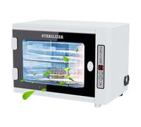 Esterilizador UV, esterilizador manicura de 12L,desinfectante maquina barberia con ajuste de temporizador, esterilizador de luz LED UV para uso en casa, salones de uñas,peluquería, salón de belleza