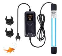 Esterilizador UV para acuario, luz con temporizador, 13 W: acuarios luz UV con funda protectora gruesa resistente al agua, esterilizador UV para el hogar, clarificador UV, acuario para piscinas de