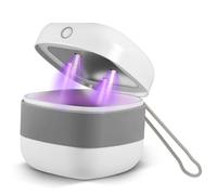 Esterilizador UV para bebé, mini esterilizadores portátiles, esterilizadores de chupete UV, esterilizadores portátiles recargables para bebés, no requiere agua, refrigeración o secado. Elimina el