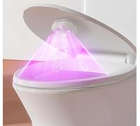 Esterilizador UV para inodoro, lámpara de desinfección UVC para inodoro, desinfectante de detección automática, eliminador de olores, recargable portátil, ideal para el hogar, hotel, dormitorio
