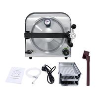 Esterilizador Vapor Autoclave 14L 900W, Máquina De Alta Presión Profesional Para Herramientas De Laboratorio Y Salón, 3 Bandejas, Seguridad Térmica 220V/110V