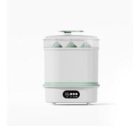 Esterilizador y secador de biberones todo en uno, esterilizador a vapor de gran capacidad para 6 biberones, calentador de comida para bebés y calentador de biberones.
