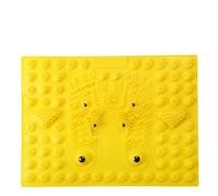 Esterilla Acupresion Alfombrilla duradera for masaje de pies con placa presión for dedo, alfombrilla for masajeador para la relajación(Yellow)