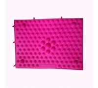 Esterilla Acupresion Cojín de masaje for pies, almohadilla for caminar, alfombrilla for los dedos del pie, baño, Yoga, antideslizante(Rose red)