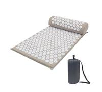 Esterilla Acupresion Estera de acupresión, cojín, palma, espalda, cuello, masaje pies, interior, hogar, Fitness, almohada, gimnasio para la relajación(Grey)