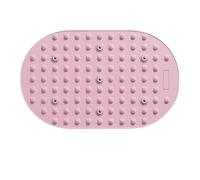 Esterilla Acupresion Estera de entrenamiento, accesorios Yoga for Fitness, masaje pies multifuncional, almohadilla pie creativa redonda 55cm diámetro for oficina y hogar(Pink - 40x65CM)