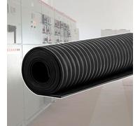 Esterilla Aislante Antideslizante Alta Tensión, Alfombrilla Goma Cortable Resistente Al Calor, Eléctricas, para Cubrir El Suelo En Proyectos De Ingeniería(Black,10ft*0.23in/3m*6mm)