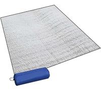 Esterilla aislante de 200 x 200 cm, lámina de aluminio de doble cara, esterilla de espuma con bolsa de almacenamiento, impermeable, aislante del calor, manta aislante ultraligera, alfombra plegable