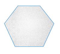 Esterilla Aislante De Aluminio Estera de película Aluminio Hexagonal Doble Cara for Exteriores 368 x cm, Gruesa, Impermeable y a Prueba Humedad Esterilla Suelo Caravana(368 * 368cm)